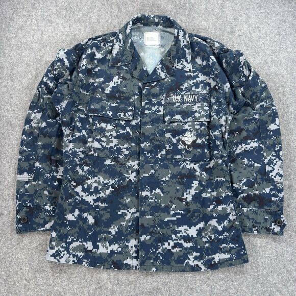 US NAVY NWU Type I Blue Digital Camo Working Blouse Small-Regular - Picture 1 of 9